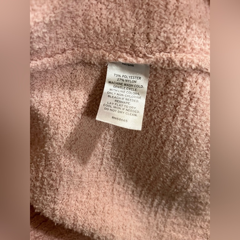 Nordstrom V-neck pullover NWOT sweater M pastel peach - Picture 6 of 6